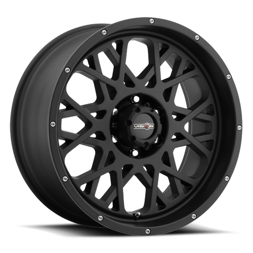Unleash Your Off-Road Adventure with 24x12 Vision Rocker Black Wheels and 35-Inch Tires