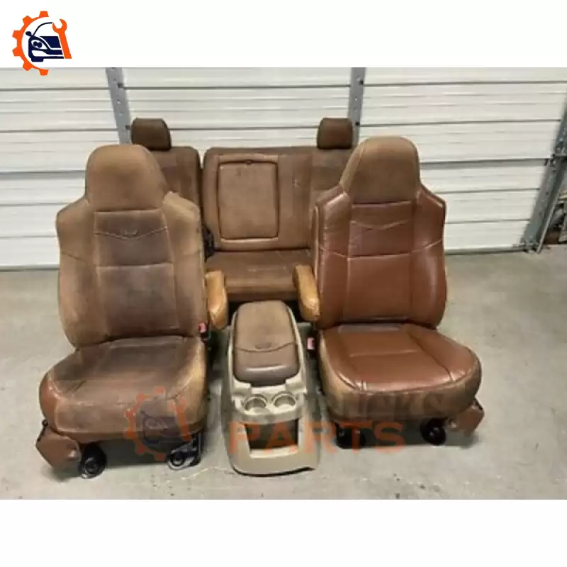 999-2016 FORD F250 F350 F450 SUPER DUTY BROWN PLATINUM EDITION FRONT & REAR SEATS