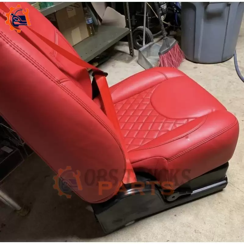 OBS CHEVY RED LEATHER BUCKET SEATS