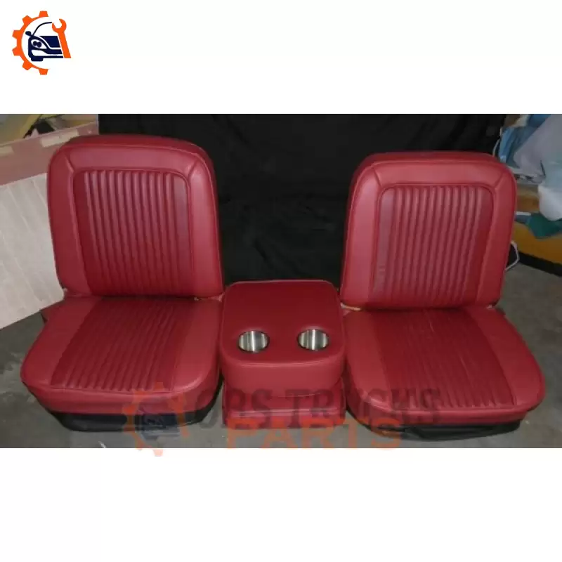 RED LEATHER C10 BUCKET SEATS